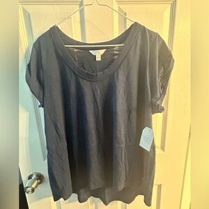 Women’s Time and Tru, navy shirt, large, new
